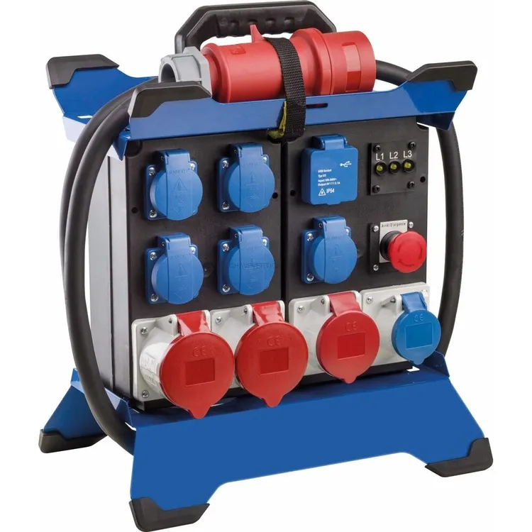 Quadro Elétrico Móvel AS SCHWABE 9 Tomadas 250/440V 22kW Quadro Elétrico Móvel AS SCHWABE 9 Tomadas 250/440V 22kW