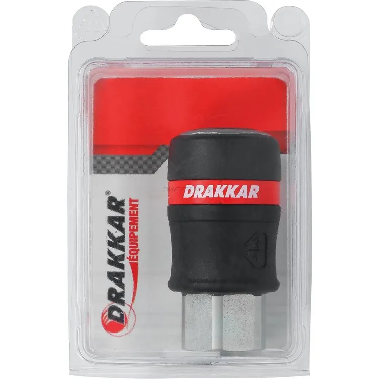 Raccord Rápido de Segurança Fêmea DRAKKAR 11mm Rosca 3/4"