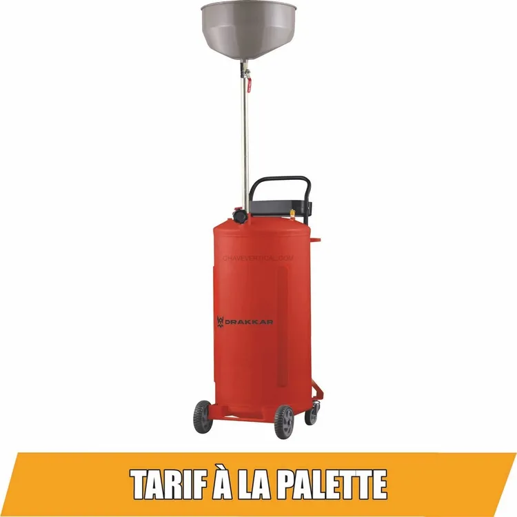 Recuperador Móvel de Óleo DRAKKAR por Gravidade 65L Recuperador Móvel de Óleo DRAKKAR por Gravidade 65L