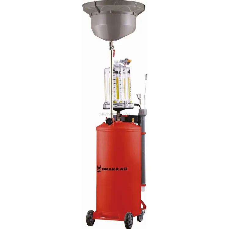 Recuperador Pneumático de Óleo DRAKKAR 80L com Pré-Câmara 10L