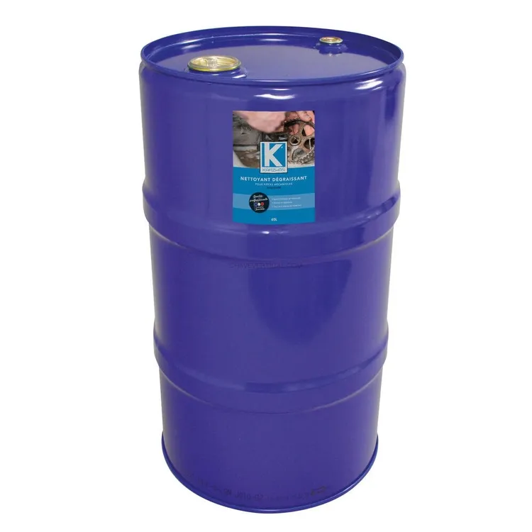 Solvant dégraissant fût métallique de 60L pour fontaine de nettoyage Solvant dégraissant fût métallique de 60L pour fontaine de nettoyage