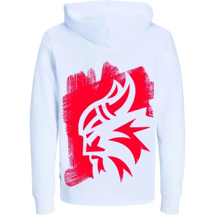 Sweatshirt DRAKKAR Branca Unissexo Tamanho M com Drakko Vermelho