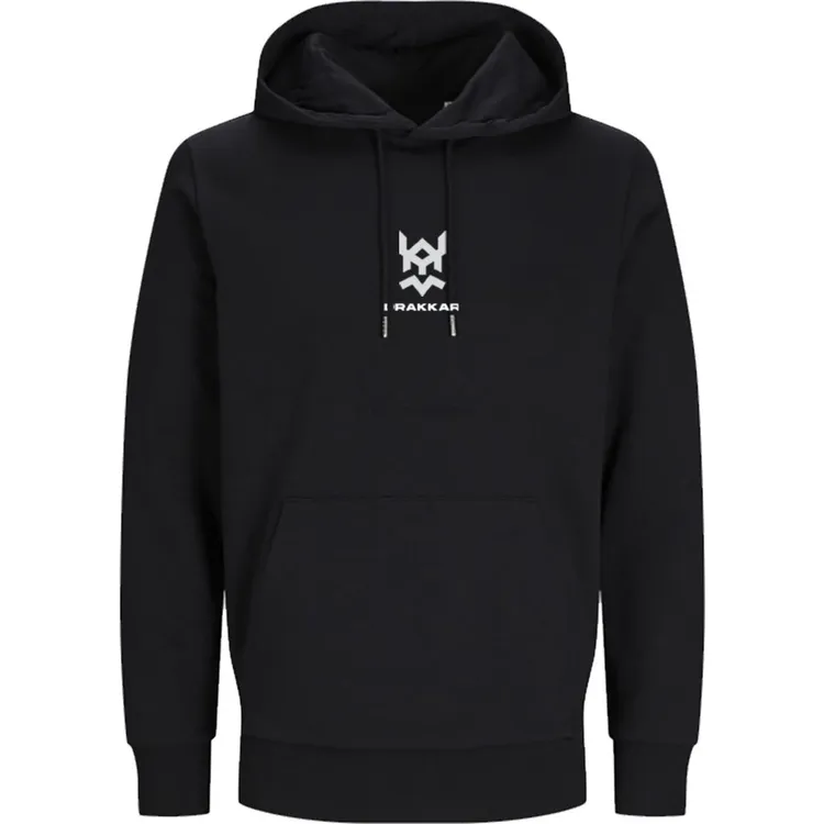 Sweatshirt DRAKKAR Preta Unissexo Tamanho XS com Logo Branco