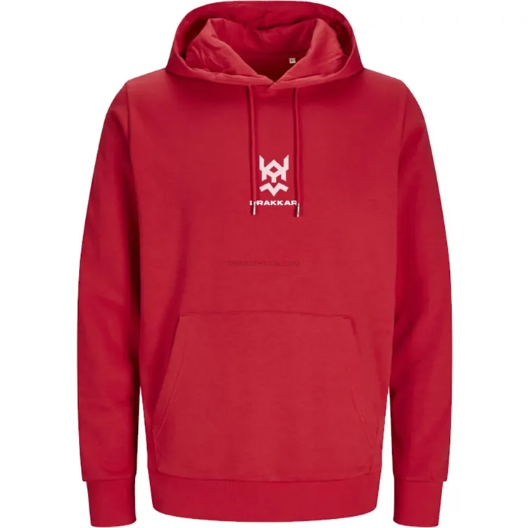 Sweatshirt DRAKKAR Vermelha Unissexo Tamanho L com Logo Branco