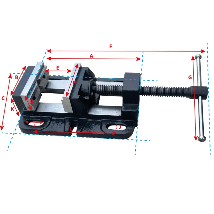 Torno Prismático para Engenho de Furar POWERED 6" 150 mm Torno Prismático para Engenho de Furar POWERED 6" 150 mm