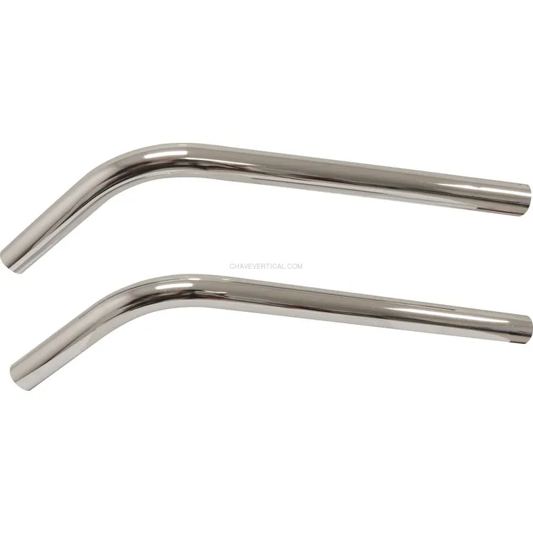 Tubo Curvo de Aspiração SCHNEIDER Ø37mm em Aço Cromado 2 Unidades Tubo Curvo de Aspiração SCHNEIDER Ø37mm em Aço Cromado 2 Unidades