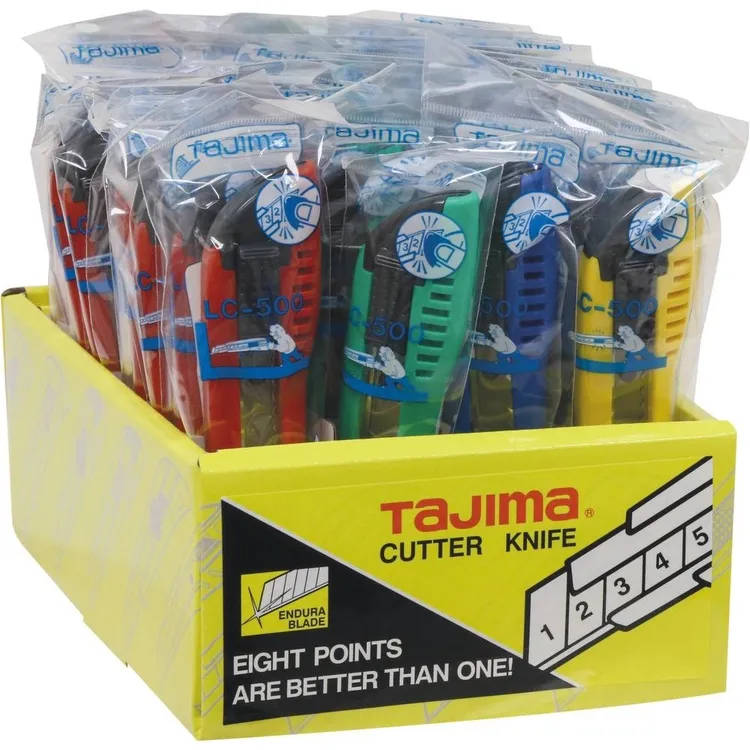 X-Acto Auto-Bloqueante TAJIMA Lâmina 18mm Expositor 40 Unidades