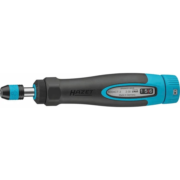 Chave de Fendas Dinamométrica HAZET 0,02-0,3NM 1/4" 196MM