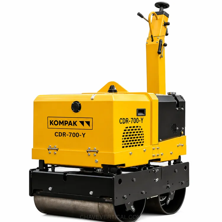 Cilindro de Compactação Diesel KOMPAK KP-CDR-700-Y 765 KG 700 MM Cilindro de Compactação Diesel KOMPAK KP-CDR-700-Y 765 KG 700 MM