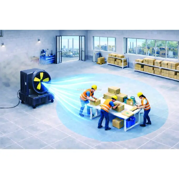 Climatizador Evaporativo Portátil KALTERMANN 640 W 130 L 22000 m³/h