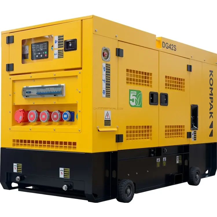 Gerador Rental Stage V Insonorizado KOMPAK KP-DG110S 102,5 KVA 400 V
