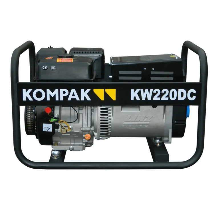 Motosoldadora DC Gasolina KOMPAK KP-W220DC 5 kVA 220 A