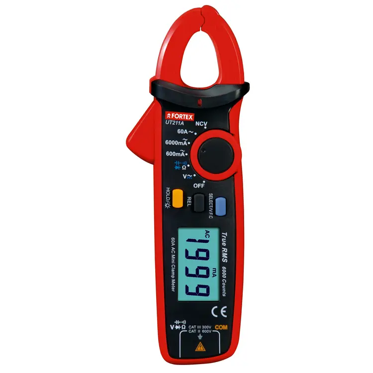 Multímetro Digital com Mini Pinça Amperimétrica FORTEX UT211A Multímetro Digital com Mini Pinça Amperimétrica FORTEX UT211A