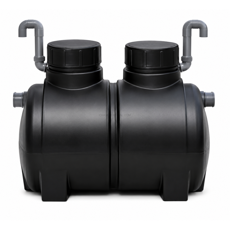 Separador de Gorduras para Enterrar com Decantador PT 1.900 L 4 L/S DN110