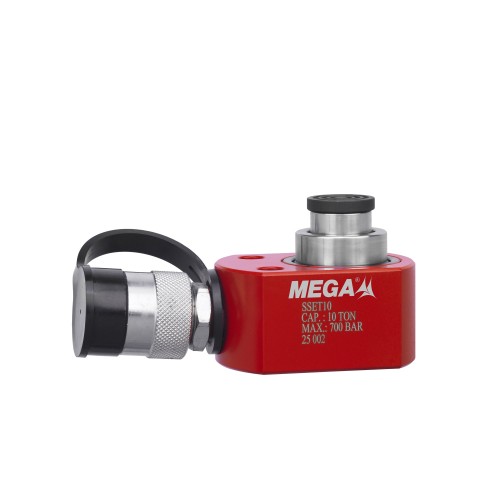Cilindro Hidráulico Extra Plano Telescópico MEGA SSET10 10+5T 12+13 mm Cilindro Hidráulico Extra Plano Telescópico MEGA SSET10 10+5T 12+13 mm