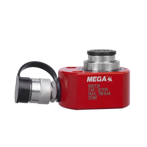 Cilindro Hidráulico Extra Plano Telescópico MEGA SSET20 20+10T 12+13 mm Cilindro Hidráulico Extra Plano Telescópico MEGA SSET20 20+10T 12+13 mm
