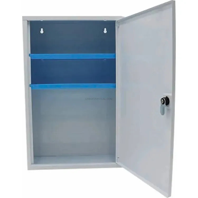 Armário de Farmácia Metálico FARMOR Branco 1 Porta 2 Prateleiras Armário de Farmácia Metálico FARMOR Branco 1 Porta 2 Prateleiras