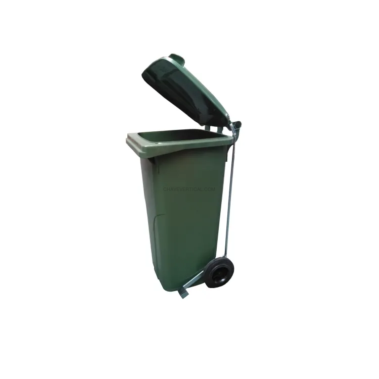 Contentor de Lixo com Pedal 120L ND 9821-PV 120 Litros Polietileno Contentor de Lixo com Pedal 120L ND 9821-PV 120 Litros Polietileno