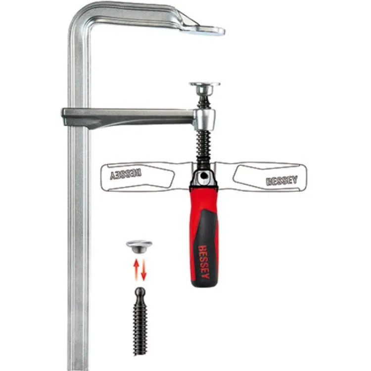 Grampo de Aperto Mono-Manual Bessey EZS 250mm 120mm 5000N Grampo de Aperto Mono-Manual Bessey EZS 250mm 120mm 5000N