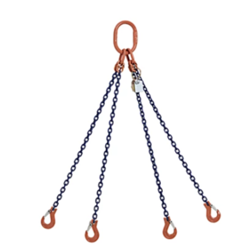 Linga de Corrente de 4 Ramais G80 1,50 m 6 mm