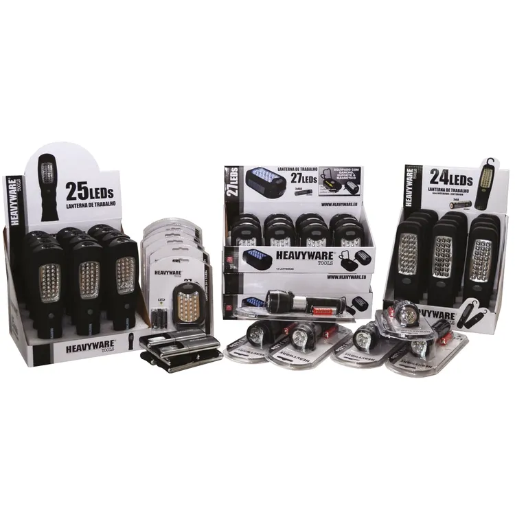 Lanterna de Trabalho HEAVYWARE TOOLS 24 LEDs com Pilhas AA Lanterna de Trabalho HEAVYWARE TOOLS 24 LEDs com Pilhas AA