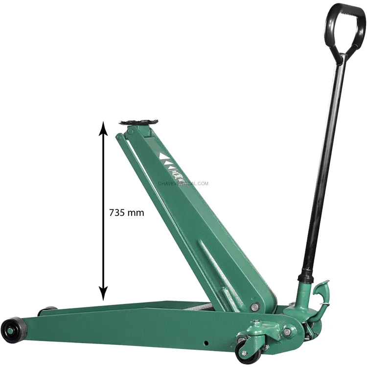 Macaco de Rodas Hidráulico de Alta Elevação COMPAC 2T 98-735 mm