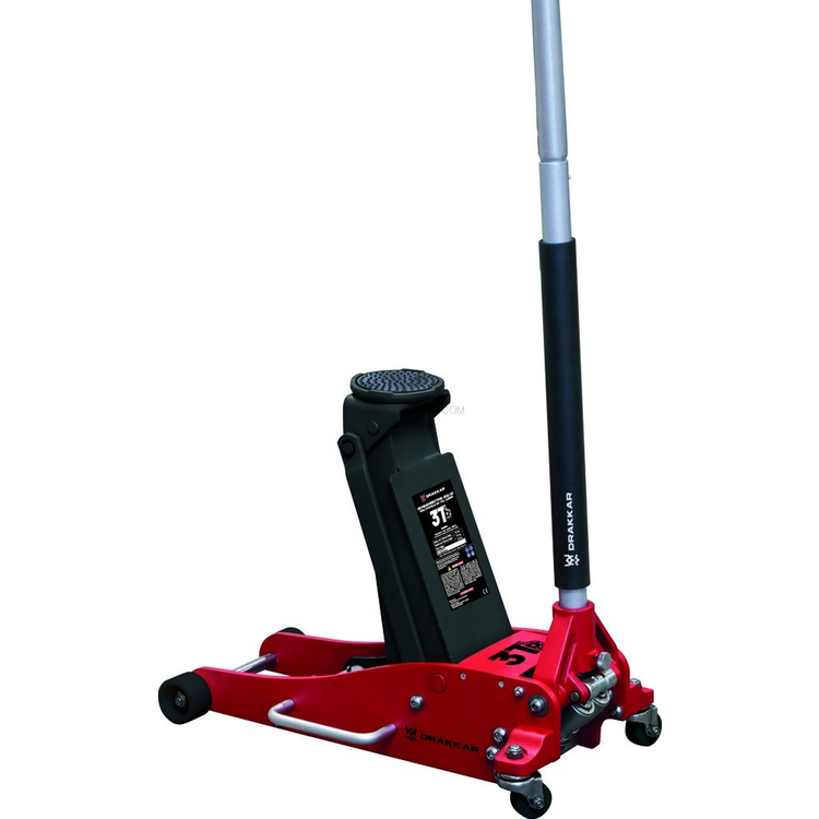 Macaco de Rodas Hidráulico em Alumínio e Aço DRAKKAR 3T 101-471 mm Macaco de Rodas Hidráulico em Alumínio e Aço DRAKKAR 3T 101-471 mm