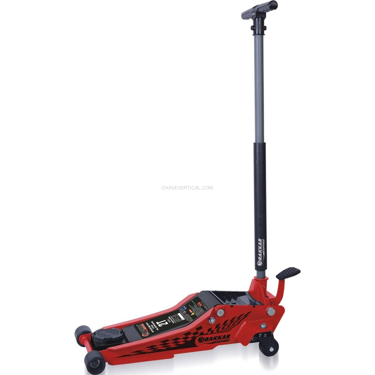 Macaco de Rodas Hidráulico Extra Baixo com Pedal DRAKKAR 2T 75-500 mm