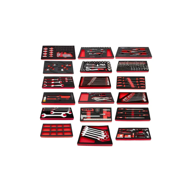 Carro de Ferramentas Preto KROFTOOLS 7 Gavetas 257 Peças