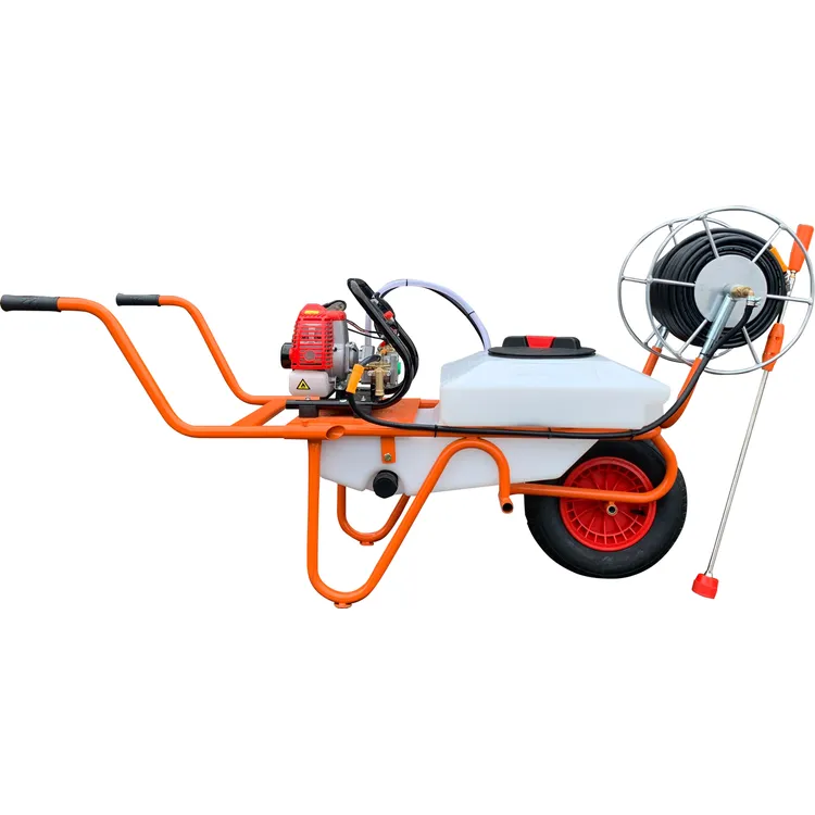 Carro Pulverizador 50 L BRICOFERR 26 CC 50 M com Enrolador Carro Pulverizador 50 L BRICOFERR 26 CC 50 M com Enrolador