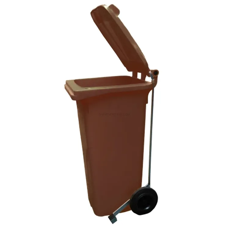 Contentor de Resíduos Castanho com Pedal ND 120 L 550x480x930 mm Contentor de Resíduos Castanho com Pedal ND 120 L 550x480x930 mm