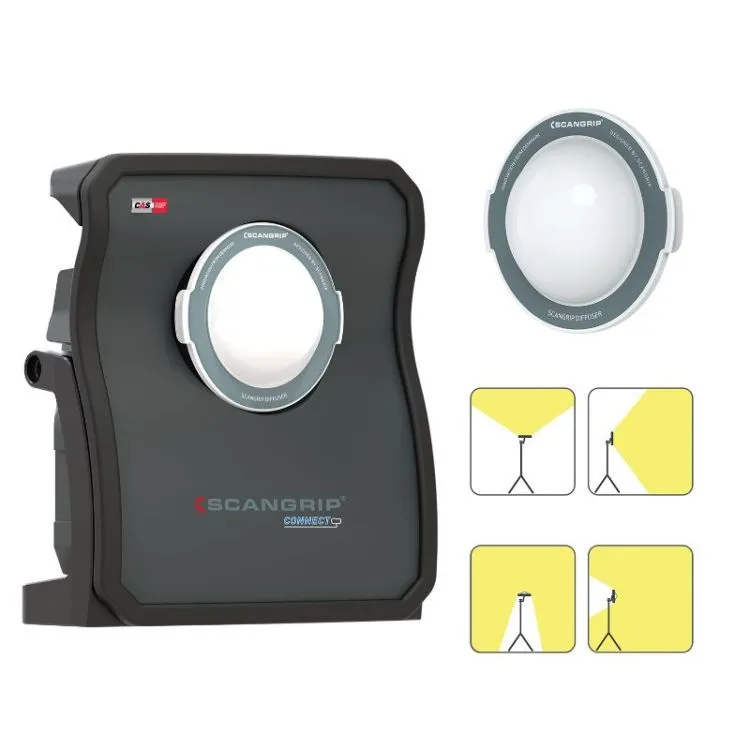 Holofote de Trabalho LED COB SCANGRIP Nova 10 Connect Bluetooth 10000 lm 18V/20V