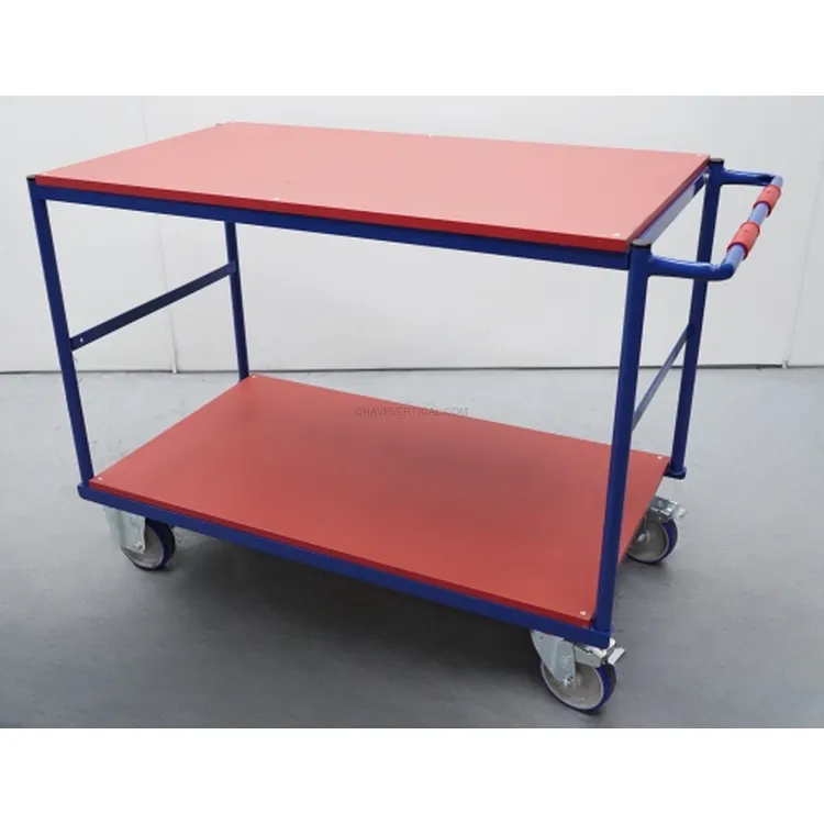 Mesa Rolante ND 2 Prateleiras 1210x710x950 mm Mesa Rolante ND 2 Prateleiras 1210x710x950 mm