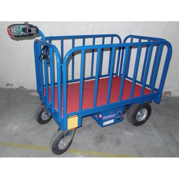 Plataforma Elétrica Autopropulsionada ND 400 kg com Grade Plataforma Elétrica Autopropulsionada ND 400 kg com Grade