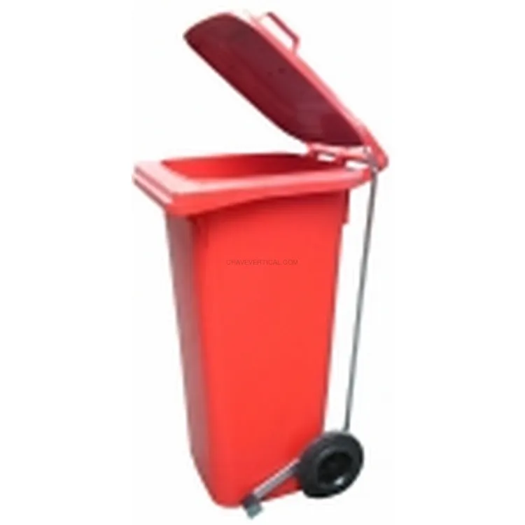 Recipiente de Reciclagem Vermelho com Pedal ND 730x580x1070 mm Recipiente de Reciclagem Vermelho com Pedal ND 730x580x1070 mm