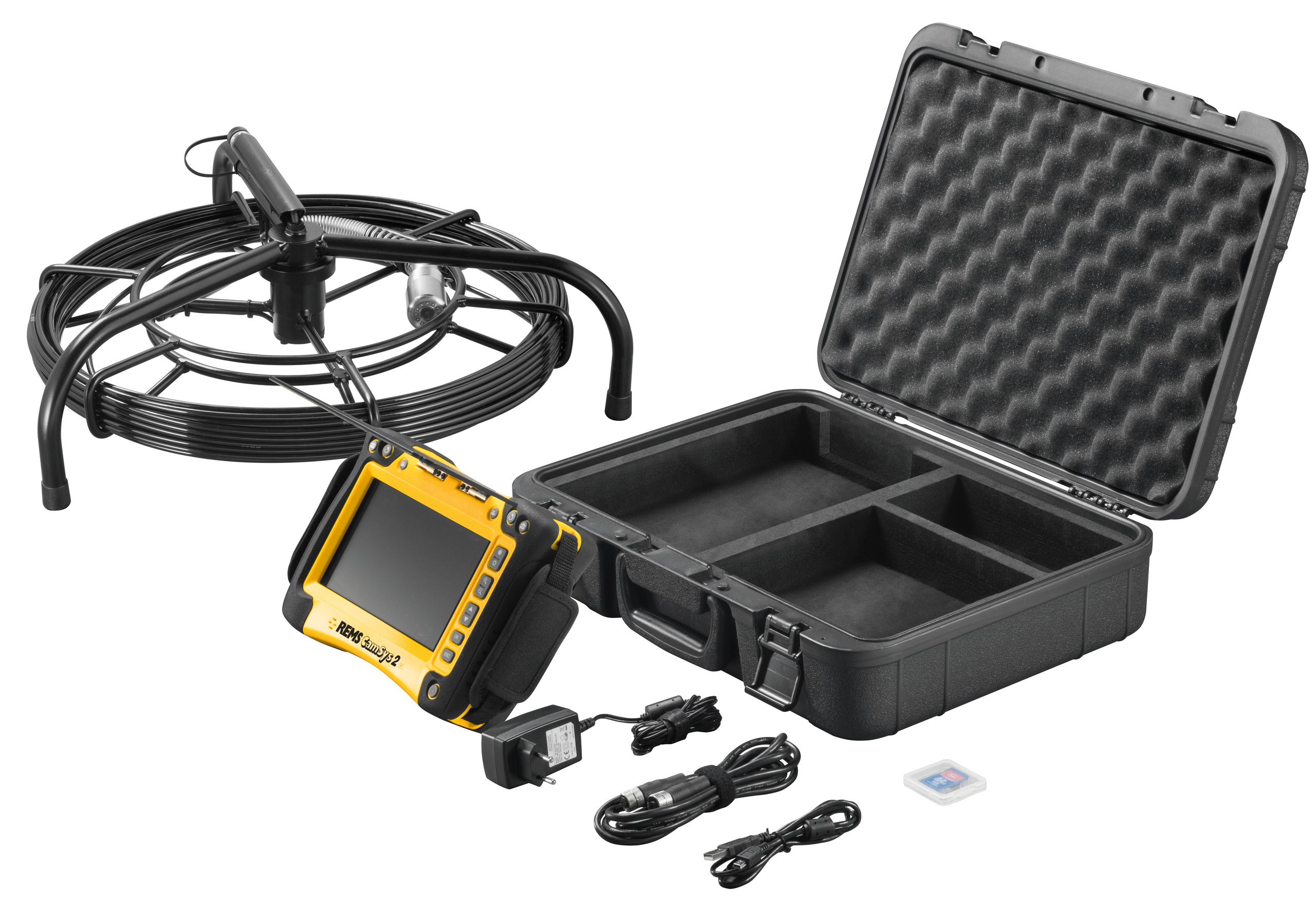 Sistema de Inspeção REMS CamSys 2 S-Color S-N 30 H Autonivelador Ø 33 MM 30 M