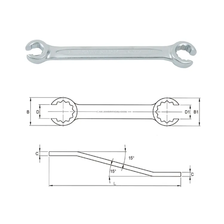 Chave de Luneta Aberta JONNESWAY 18 x 19 mm 12 Faces