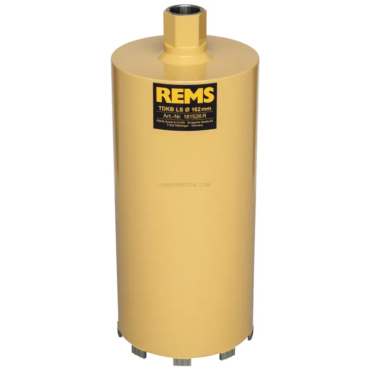 Coroa Diamantada Seca REMS TDKB LS 162 x 320 MM UNC 1 1/4 Coroa Diamantada Seca REMS TDKB LS 162 x 320 MM UNC 1 1/4