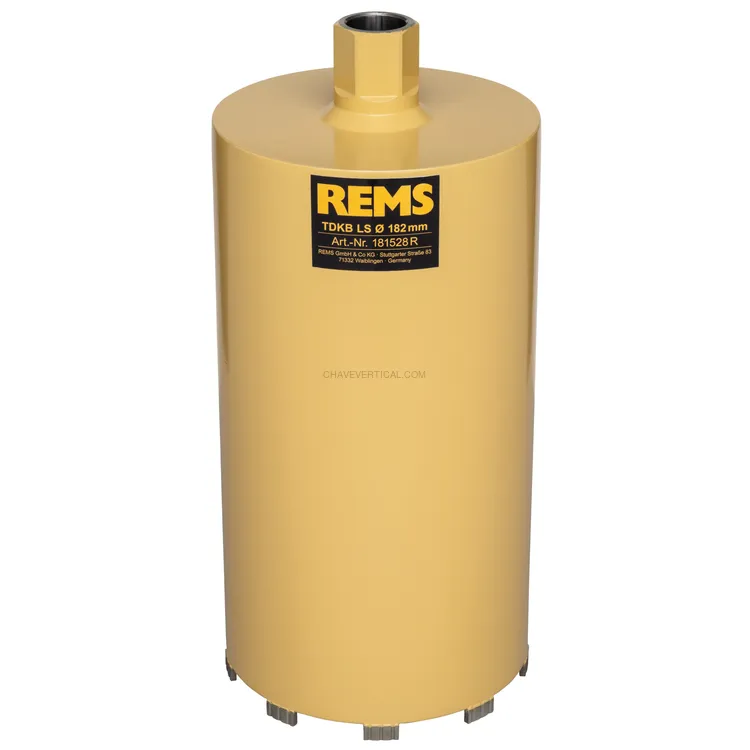 Coroa Diamantada Seca REMS TDKB LS 182 x 320 MM UNC 1 1/4 Coroa Diamantada Seca REMS TDKB LS 182 x 320 MM UNC 1 1/4