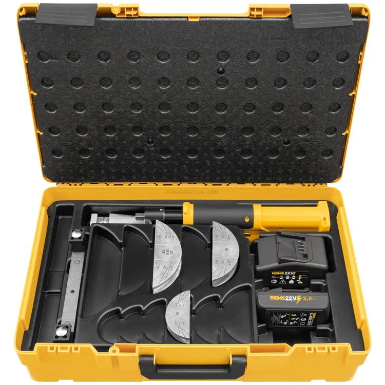 Curvadora de Tubos a Bateria REMS Hydro-Swing 22V INOX Set 15+18+22
