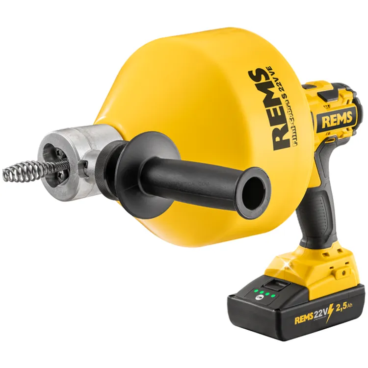 Desentupidora a Bateria REMS Mini-Cobra S 22V VE Ø 20–50 (75) MM 500 W 560 RPM com Bateria 2,5 AH Desentupidora a Bateria REMS Mini-Cobra S 22V VE Ø 20–50 (75) MM 500 W 560 RPM com Bateria 2,5 AH