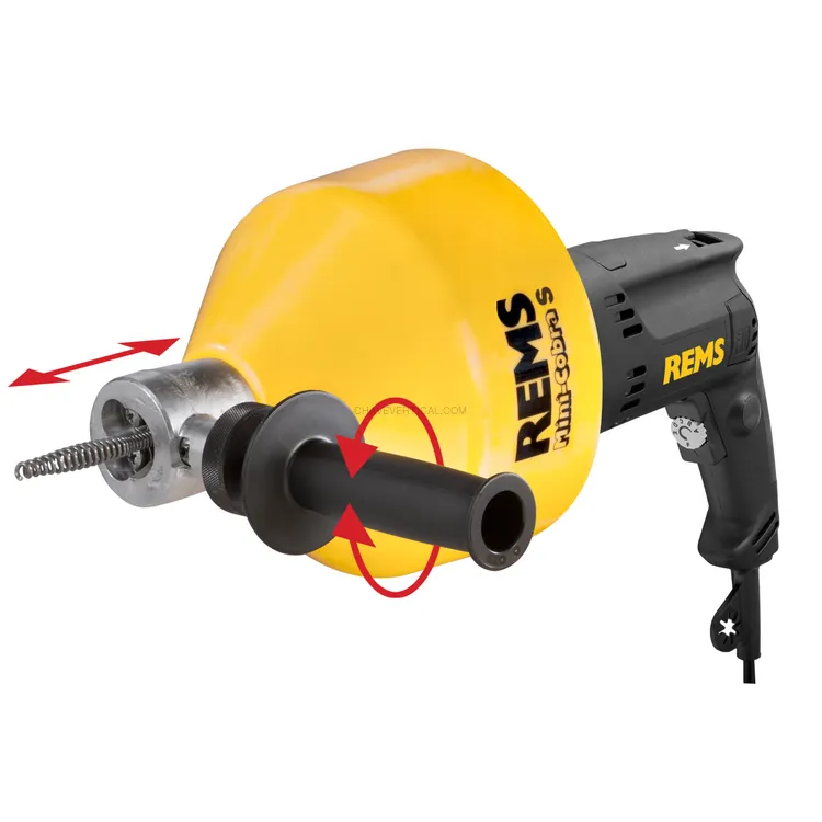 Desentupidora Elétrica de Tubos REMS Mini-Cobra S VE Ø 20–50 (75) MM 630 W 950 RPM Desentupidora Elétrica de Tubos REMS Mini-Cobra S VE Ø 20–50 (75) MM 630 W 950 RPM