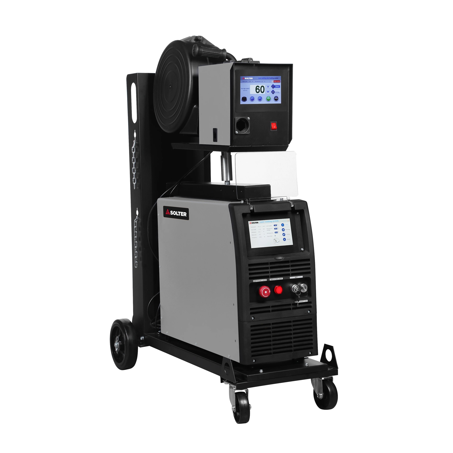 Soldador Laser SOLTER SOLBEAM 1.5 kW AIR 4 em 1 Soldador Laser SOLTER SOLBEAM 1.5 kW AIR 4 em 1