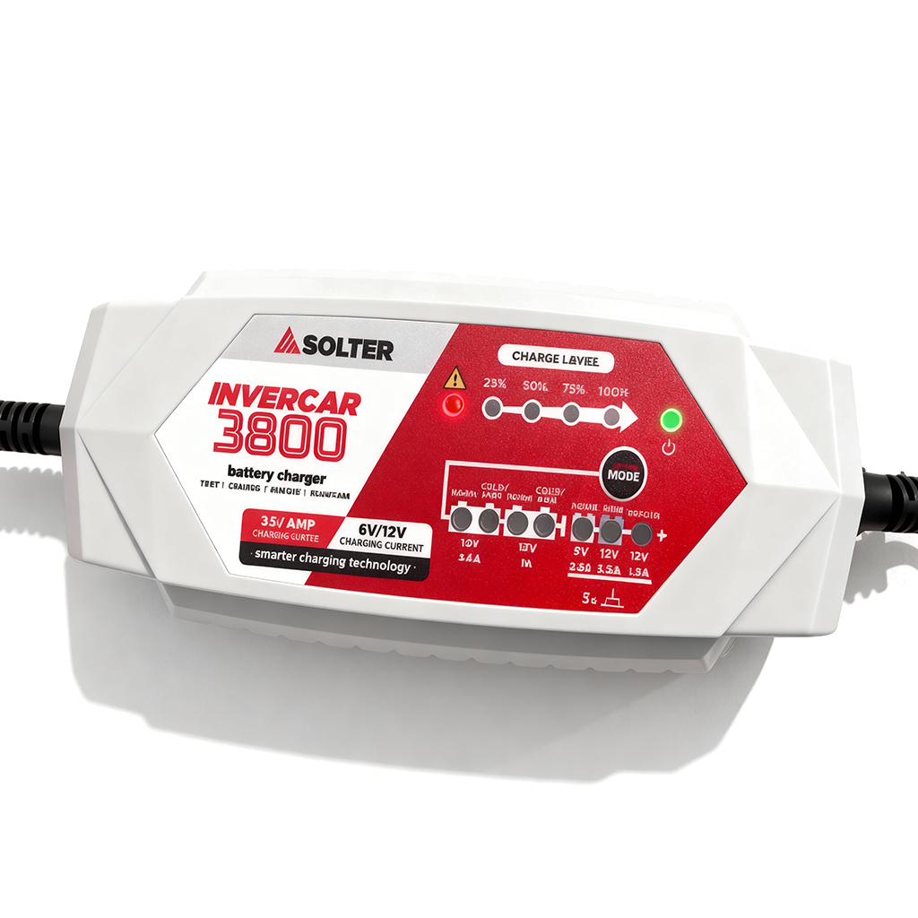 Carregador de Bateria SOLTER INVERCAR 3800 6/12V 3,5 A Carregador de Bateria SOLTER INVERCAR 3800 6/12V 3,5 A