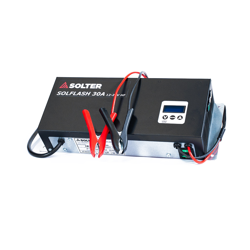 Carregador de Bateria SOLTER SOLFLASH 30A 12/24V HF Carregador de Bateria SOLTER SOLFLASH 30A 12/24V HF