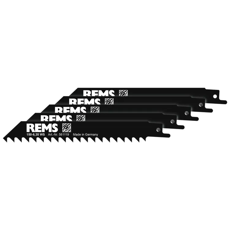 Lâmina de Serra REMS 150-6,35 Pack 5 Unidades para Serras de Sabre Lâmina de Serra REMS 150-6,35 Pack 5 Unidades para Serras de Sabre