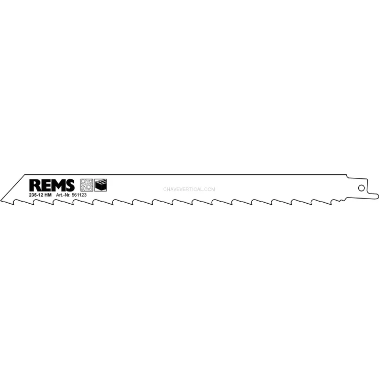 Lâmina de Serra REMS 235-12 HM para Serras de Sabre Lâmina de Serra REMS 235-12 HM para Serras de Sabre