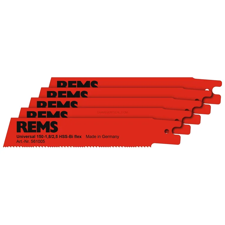 Lâmina Universal REMS 150-1,8/2,5 Pack 5 Unidades para Serras de Sabre Lâmina Universal REMS 150-1,8/2,5 Pack 5 Unidades para Serras de Sabre