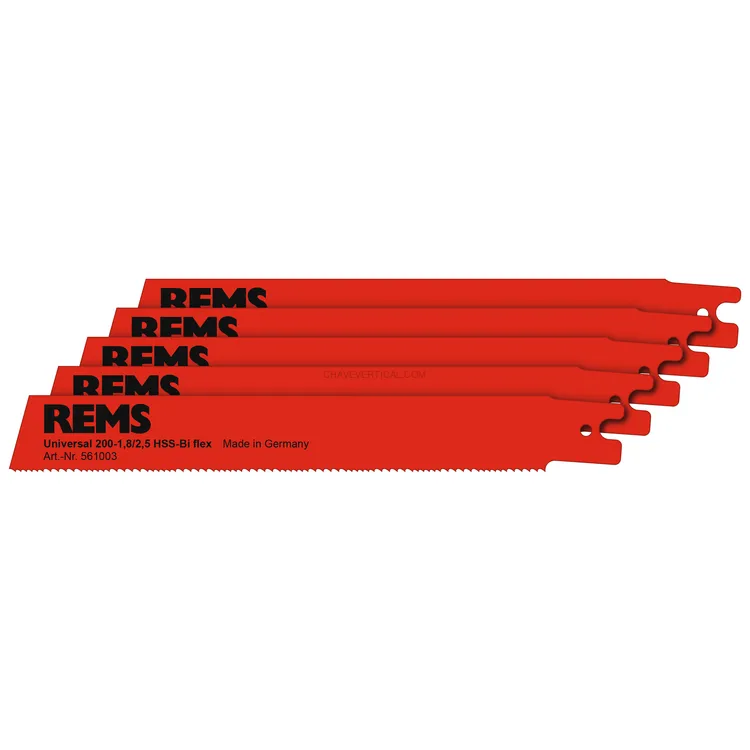 Lâmina Universal REMS 200-1,8/2,5 Pack 5 Unidades para Serras de Sabre Lâmina Universal REMS 200-1,8/2,5 Pack 5 Unidades para Serras de Sabre