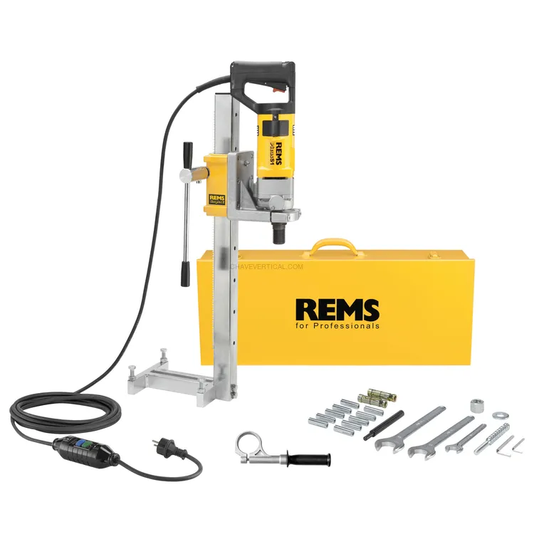 Máquina de Perfuração Diamante REMS Picus S1 Set Simplex 2 até Ø 200 MM 1850 W